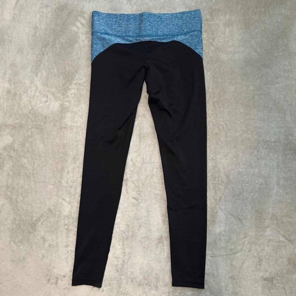 Victorias Secret PINK Yoga Leggings Women Size S Blue Two-Tone‎ Yoga Gym Workout - Picture 3 of 13